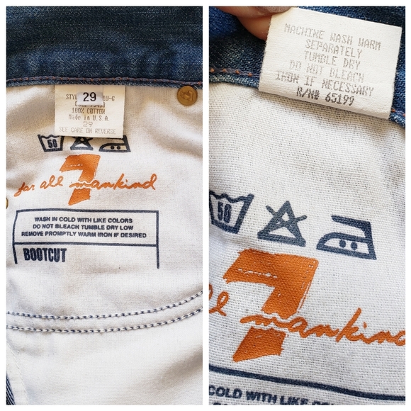 7 For All Mankind Womens Bootcut Jeans Sz 29 - Picture 6 of 7